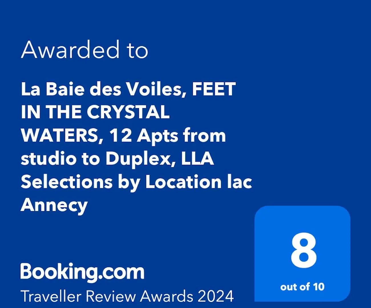 Lägenhet La Baie Des Voiles, Feet In The Crystal Waters, 9 Apts From Studio To Duplex By Lla Selections Duingt Frankrike